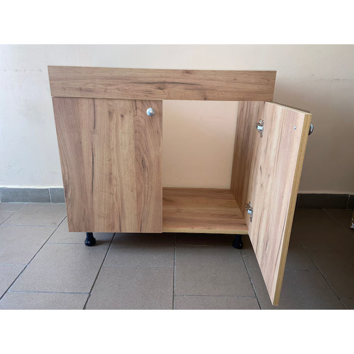 Masca bucatarie 80 cm x 50 cm x 80 cm, stejar-sonoma, doua usi, pal