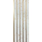 Riflaj decorativ, culoare alba cu auriu, 160 mm