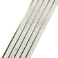 Riflaj decorativ, culoare alba cu auriu, 160 mm