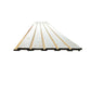 Riflaj decorativ, culoare alba cu auriu, 160 mm