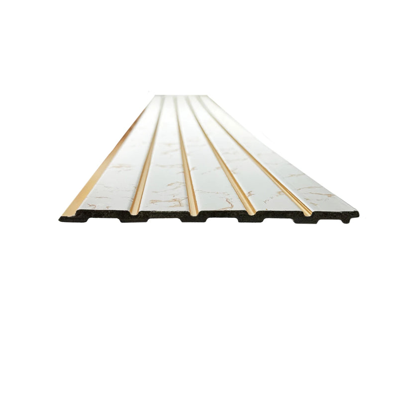 Riflaj decorativ, culoare alba cu auriu, 160 mm-4
