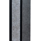 Riflaj decorativ negru cu gri, elegant, 120 mm