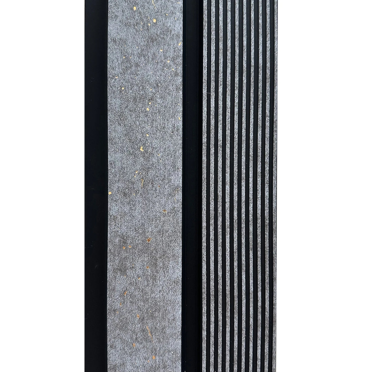 Riflaj decorativ negru cu gri, elegant, 120 mm
