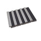 Riflaj decorativ polimer 2800 mm x 120 mm x 12 mm Argintiu 203