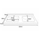 SERIA 033 - MOBILIER BAIE 120CM MDF NEGRU+LAVOAR GRANIT NEGRU/ALB