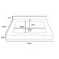 SERIA 886 - MOBILIER BAIE 60CM MDF ALB+LAVOAR GRANIT DUBAI