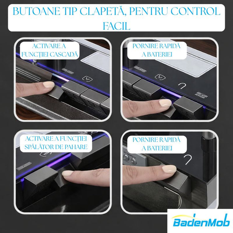Set chiuveta bucătărie SMART inox 75x45 cm cu baterie inclusă – finisaj lucios/texturat