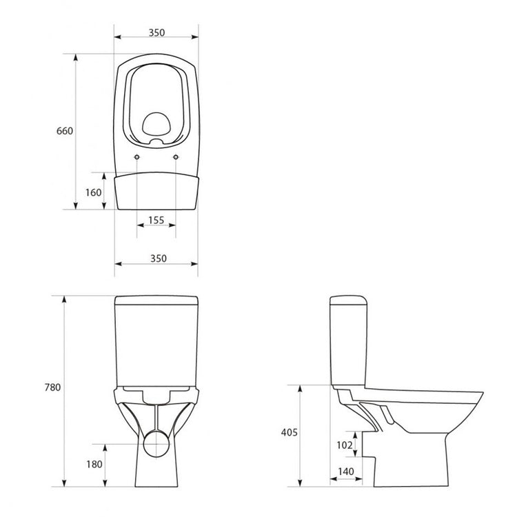 Set vas WC compact Cersanit, Carina New, Rimless, cu rezervor si capac Soft-Close si Easy Off inclus - La Cucu