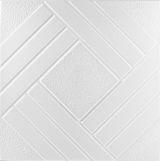 Tavan polistiren alb 0825, 50 x 50 cm , 2mp/pachet