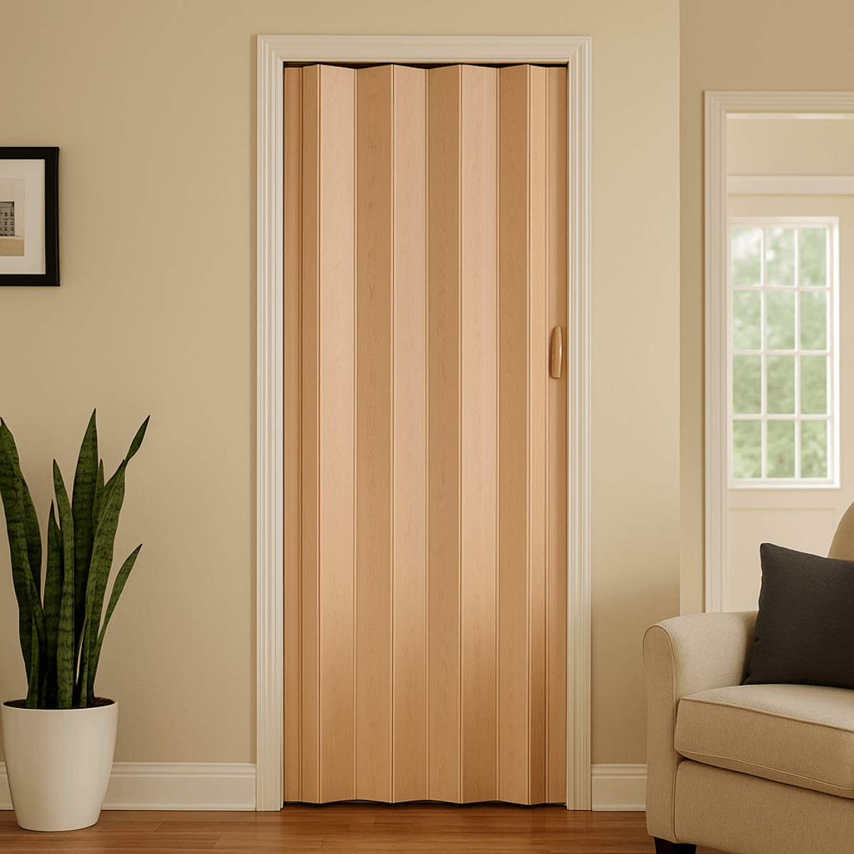 Usa plianta interior, din PVC, stejar, 820/2030 mm