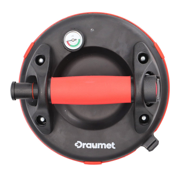 Ventuza profesionala cu pompa de vid si manometru 200mm - 130kg Draumet