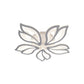 Lustra LED cu telecomanda LILY 86W, 5 Elemente, lumina Rece/Calda/Neutra, Dimabila, Alb