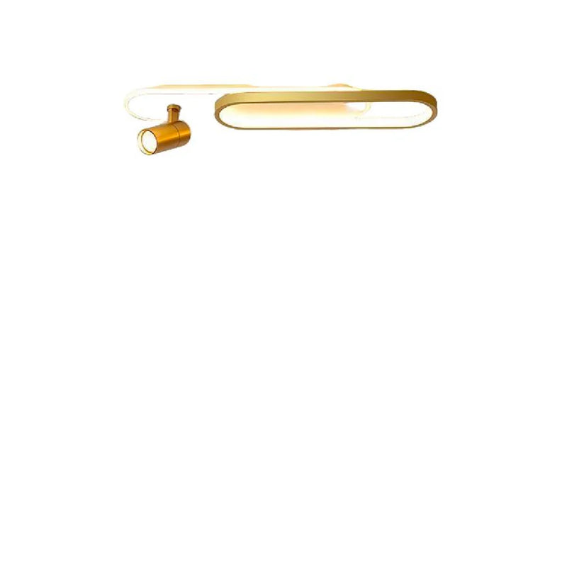 Lustra LED cu Proiector Reglabil FISSO Camilla, 49W, lumina Rece/Calda/Neutra, Auriu Lucios-3