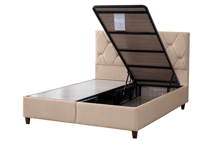 Pat Nobi 160 x 200 , tapitat, culoare crem